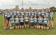 30 March 2019; The Greystones team before the Leinster Rugby Girls U16 Girls Plate Final match between Greystones and Portlaoise at Navan RFC in Navan, Co Meath. Photo by Matt Browne/Sportsfile