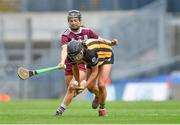 31 March 2019; Anna Farrell of Kilkenny in action against Aoife Donohue of Galway during the Littlewoods Ireland Camogie League Division 1 Final match between Kilkenny and Galway at Croke Park in Dublin. Photo by Piaras Ó Mídheach/Sportsfile