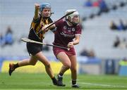 31 March 2019; Ailish O'Reilly of Galway in action against Claire Phelan of Kilkenny during the Littlewoods Ireland Camogie League Division 1 Final match between Kilkenny and Galway at Croke Park in Dublin. Photo by Piaras Ó Mídheach/Sportsfile