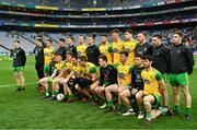 30 March 2019; The Donegal squad before the Allianz Football League Division 2 Final match between Meath and Donegal at Croke Park in Dublin. Photo by Ray McManus/Sportsfile