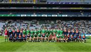 31 March 2019; The Limerick squad before the Allianz Hurling League Division 1 Final match between Limerick and Waterford at Croke Park in Dublin. Photo by Ray McManus/Sportsfile
