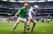 31 March 2019; Shane Bennett of Waterford in action against Richie English of Limerick during the Allianz Hurling League Division 1 Final match between Limerick and Waterford at Croke Park in Dublin. Photo by Stephen McCarthy/Sportsfile