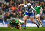 31 March 2019; Stephen Bennett of Waterford in action against Seán Finn of Limerick during the Allianz Hurling League Division 1 Final match between Limerick and Waterford at Croke Park in Dublin. Photo by Stephen McCarthy/Sportsfile