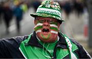 31 March 2019; Limerick supporter Pa Buckley arrives ahead of the Allianz Hurling League Division 1 Final match between Limerick and Waterford at Croke Park in Dublin. Photo by Stephen McCarthy/Sportsfile