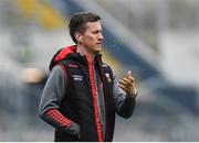 31 March 2019; Cillian O'Connor of Mayo tests the direction of the wind before the Allianz Football League Division 1 Final match between Kerry and Mayo at Croke Park in Dublin. Photo by Piaras Ó Mídheach/Sportsfile