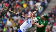 31 March 2019; Seán Finn of Limerick in action against Stephen Bennett of Waterford during the Allianz Hurling League Division 1 Final match between Limerick and Waterford at Croke Park in Dublin. Photo by Piaras Ó Mídheach/Sportsfile