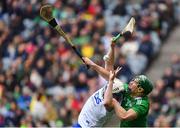 31 March 2019; Seán Finn of Limerick in action against Stephen Bennett of Waterford during the Allianz Hurling League Division 1 Final match between Limerick and Waterford at Croke Park in Dublin. Photo by Piaras Ó Mídheach/Sportsfile