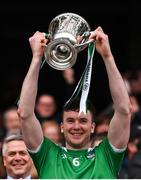 31 March 2019; Declan Hannon of Limerick lifting the cup following the Allianz Hurling League Division 1 Final match between Limerick and Waterford at Croke Park in Dublin. Photo by Stephen McCarthy/Sportsfile