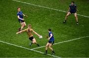 31 March 2019; Gavin Crowley of Kerry shoots to score his side's first goal during the Allianz Football League Division 1 Final match between Kerry and Mayo at Croke Park in Dublin. Photo by Ramsey Cardy/Sportsfile