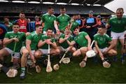31 March 2019; Limerick players celebrate following the Allianz Hurling League Division 1 Final match between Limerick and Waterford at Croke Park in Dublin. Photo by Stephen MNcCathy/Sportsfile