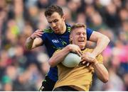 31 March 2019; Darren Coen of Mayo in action against Gavin Crowley of Kerry during the Allianz Football League Division 1 Final match between Kerry and Mayo at Croke Park in Dublin. Photo by Stephen McCarthy/Sportsfile