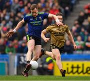 31 March 2019; Donal Vaughan of Mayo in action against Dara Moynihan of Kerry during the Allianz Football League Division 1 Final match between Kerry and Mayo at Croke Park in Dublin. Photo by Ray McManus/Sportsfile