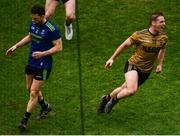 31 March 2019; Stephen O'Brien of Kerry celebrates after scoring his side's second goal during the Allianz Football League Division 1 Final match between Kerry and Mayo at Croke Park in Dublin. Photo by Ramsey Cardy/Sportsfile