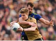 31 March 2019; Tommy Walsh of Kerry in action against Aidan O'Shea of Mayo during the Allianz Football League Division 1 Final match between Kerry and Mayo at Croke Park in Dublin. Photo by Stephen McCarthy/Sportsfile