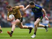 31 March 2019; Stephen O'Brien of Kerry in action against Patrick Durcan of Mayo during the Allianz Football League Division 1 Final match between Kerry and Mayo at Croke Park in Dublin. Photo by Stephen McCarthy/Sportsfile