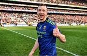 31 March 2019; Keith Higgins of Mayo celebrates after the Allianz Football League Division 1 Final match between Kerry and Mayo at Croke Park in Dublin. Photo by Ray McManus/Sportsfile