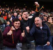 31 March 2019; Mayo supporters reacts to a late score during the Allianz Football League Division 1 Final match between Kerry and Mayo at Croke Park in Dublin. Photo by Stephen McCarthy/Sportsfile