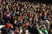 31 March 2019; Mayo supporters, in the Cusack Stand, during the Allianz Football League Division 1 Final match between Kerry and Mayo at Croke Park in Dublin. Photo by Ray McManus/Sportsfile