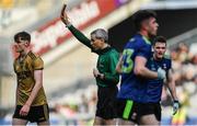 31 March 2019; Referee Fergal Kelly shows the red card to Diarmuid O'Connor of Kerry during the Allianz Football League Division 1 Final match between Kerry and Mayo at Croke Park in Dublin. Photo by Piaras Ó Mídheach/Sportsfile