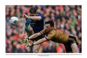 31 March 2019; Patrick Durcan of Mayo has his shot blocked down by Paul Murphy of Kerry during the Allianz Football League Division 1 Final match between Kerry and Mayo at Croke Park in Dublin. Photo by Piaras Ó Mídheach/Sportsfile