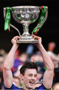 31 March 2019; Mayo captain Diarmuid O'Connor lifts the cup after the Allianz Football League Division 1 Final match between Kerry and Mayo at Croke Park in Dublin. Photo by Piaras Ó Mídheach/Sportsfile