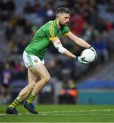 30 March 2019; Michael Newman of Meath kicks a free during the Allianz Football League Division 2 Final match between Meath and Donegal at Croke Park in Dublin. Photo by Ray McManus/Sportsfile