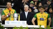 30 March 2019; Michael Murphy, lewft, and Hugh McFadden of Donegal after the Allianz Football League Division 2 Final match between Meath and Donegal at Croke Park in Dublin. Photo by Ray McManus/Sportsfile