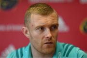 1 April 2019; Keith Earls during a Munster Rugby Press Conference at University of Limerick in Limerick. Photo by Piaras Ó Mídheach/Sportsfile