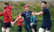 1 April 2019; Players, from left, Darren O'Shea, Tyler Bleyendaal, and Fineen Wycherley during Munster Rugby Squad Training at University of Limerick in Limerick. Photo by Piaras Ó Mídheach/Sportsfile