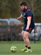 1 April 2019; Ciarán Parker during Munster Rugby Squad Training at University of Limerick in Limerick. Photo by Piaras Ó Mídheach/Sportsfile