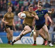 31 March 2019; Stephen O'Brien of Kerry in action against Patrick Durcan of Mayo during the Allianz Football League Division 1 Final match between Kerry and Mayo at Croke Park in Dublin. Photo by Ray McManus/Sportsfile