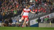 30 March 2019; Ryan Bell of Derry during the Allianz Football League Division 4 Final between Derry and Leitrim at Croke Park in Dublin. Photo by Ray McManus/Sportsfile