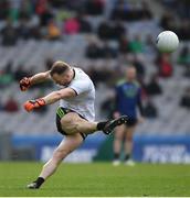 31 March 2019; Mayo goalkeeper Rob Hennelly kicks a free during the Allianz Football League Division 1 Final match between Kerry and Mayo at Croke Park in Dublin. Photo by Ray McManus/Sportsfile