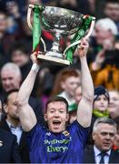 31 March 2019; Donal Vaughan of Mayo lifts the cup after the Allianz Football League Division 1 Final match between Kerry and Mayo at Croke Park in Dublin. Photo by Ray McManus/Sportsfile