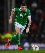 24 March 2019; Stuart Dallas of Northern Ireland during the UEFA EURO2020 Qualifier Group C match between Northern Ireland and Belarus at the National Football Stadium in Windsor Park, Belfast. Photo by Ramsey Cardy/Sportsfile