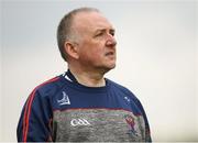 30 March 2019; Castlecomer Community School manager Pat Tynan during the Masita GAA All-Ireland Hurling Post Primary Schools Paddy Buggy Cup Final match between St. Raphael's College Loughrea and Castlecomer CS in Bord na Móna O'Connor Park in Tullamore, Offaly. Photo by Harry Murphy/Sportsfile