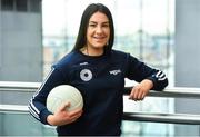 5 April 2019; The Women’s Gaelic Players Association, WGPA, presented its 2019 third-level scholarships on Friday 5th April at PWC headquarters in Dublin. A total of 46 scholarships have been awarded to third-level students across multiple colleges who play intercounty Camogie and Ladies Football. The scholarship scheme recognises the efforts of WGPA members in pursuing a dual career, enabling them to focus their attention on taking opportunities for ongoing personal and professional development whilst striving for excellence as athletes. Pictured is Rebecca Finan of Roscommon. Photo by Sam Barnes/Sportsfile