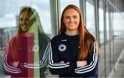 5 April 2019; The Women’s Gaelic Players Association, WGPA, presented its 2019 third-level scholarships on Friday 5th April at PWC headquarters in Dublin. A total of 46 scholarships have been awarded to third-level students across multiple colleges who play intercounty Camogie and Ladies Football. The scholarship scheme recognises the efforts of WGPA members in pursuing a dual career, enabling them to focus their attention on taking opportunities for ongoing personal and professional development whilst striving for excellence as athletes. Pictured is Blaithin Mackin of Armagh. Photo by Sam Barnes/Sportsfile