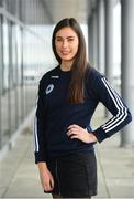 5 April 2019; The Women’s Gaelic Players Association, WGPA, presented its 2019 third-level scholarships on Friday 5th April at PWC headquarters in Dublin. A total of 46 scholarships have been awarded to third-level students across multiple colleges who play intercounty Camogie and Ladies Football. The scholarship scheme recognises the efforts of WGPA members in pursuing a dual career, enabling them to focus their attention on taking opportunities for ongoing personal and professional development whilst striving for excellence as athletes. Pictured is Aine O'Connor of Kerry. Photo by Sam Barnes/Sportsfile