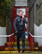 5 April 2019; James Doona of St Patrick's Athletic arrives prior to the SSE Airtricity League Premier Division match between St Patrick's Athletic and Dundalk at Richmond Park in Dublin. Photo by Seb Daly/Sportsfile