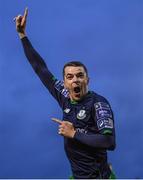 5 April 2019; Sean Kavanagh of Shamrock Rovers celebrates after scoring his side's first goal during the SSE Airtricity League Premier Division match between Cork City and Shamrock Rovers at Turners Cross in Cork. Photo by Stephen McCarthy/Sportsfile