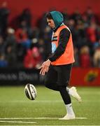 5 April 2019; Joey Carbery of Munster during half time of the Guinness PRO14 Round 19 match between Munster and Cardiff Blues at Irish Independent Park in Cork. Photo by Diarmuid Greene/Sportsfile