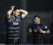 5 April 2019; Patrick Hoban of Dundalk reacts during the SSE Airtricity League Premier Division match between St Patrick's Athletic and Dundalk at Richmond Park in Dublin. Photo by Seb Daly/Sportsfile