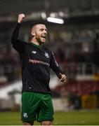 5 April 2019; Jack Byrne of Shamrock Rovers celebrates following the SSE Airtricity League Premier Division match between Cork City and Shamrock Rovers at Turners Cross in Cork. Photo by Stephen McCarthy/Sportsfile