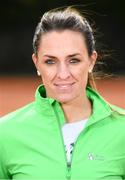 6 April 2019; Rachael Dillon during the Irish Ladies Fed Cup Team Open Training Session at Naas Lawn Tennis Club in Naas, Co. Kildare ahead of the Montenegro Challenge.   Photo by David Fitzgerald/Sportsfile