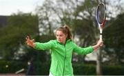 6 April 2019; Shauna Heffernan during the Irish Ladies Fed Cup Team Open Training Session at Naas Lawn Tennis Club in Naas, Co. Kildare ahead of the Montenegro Challenge.   Photo by David Fitzgerald/Sportsfile