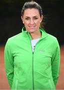 6 April 2019; Rachael Dillon during the Irish Ladies Fed Cup Team Open Training Session at Naas Lawn Tennis Club in Naas, Co. Kildare ahead of the Montenegro Challenge. Photo by David Fitzgerald/Sportsfile
