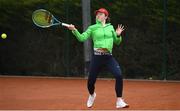 6 April 2019; Juliana Carton of Team Ireland during the Irish Ladies Fed Cup Team Open Training Session at Naas Lawn Tennis Club in Naas, Co. Kildare ahead of the Montenegro Challenge. Photo by David Fitzgerald/Sportsfile