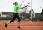 6 April 2019; Rachael Dillon of Team Ireland during the Irish Ladies Fed Cup Team Open Training Session at Naas Lawn Tennis Club in Naas, Co. Kildare ahead of the Montenegro Challenge. Photo by David Fitzgerald/Sportsfile