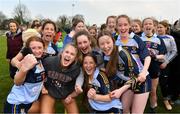 6 April 2019; Cashel Community School players celebrate after the Lidl All Ireland Post Primary School Junior C Final match between Cashel Community School and FCJ Bunclody at St Molleran’s in Carrickbeg, Co. Waterford. Photo by Diarmuid Greene/Sportsfile